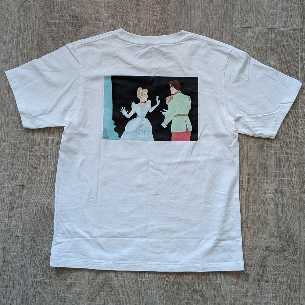 Uniqlo Cinderella Disney Memories White Short Sleeve T Shirt XS